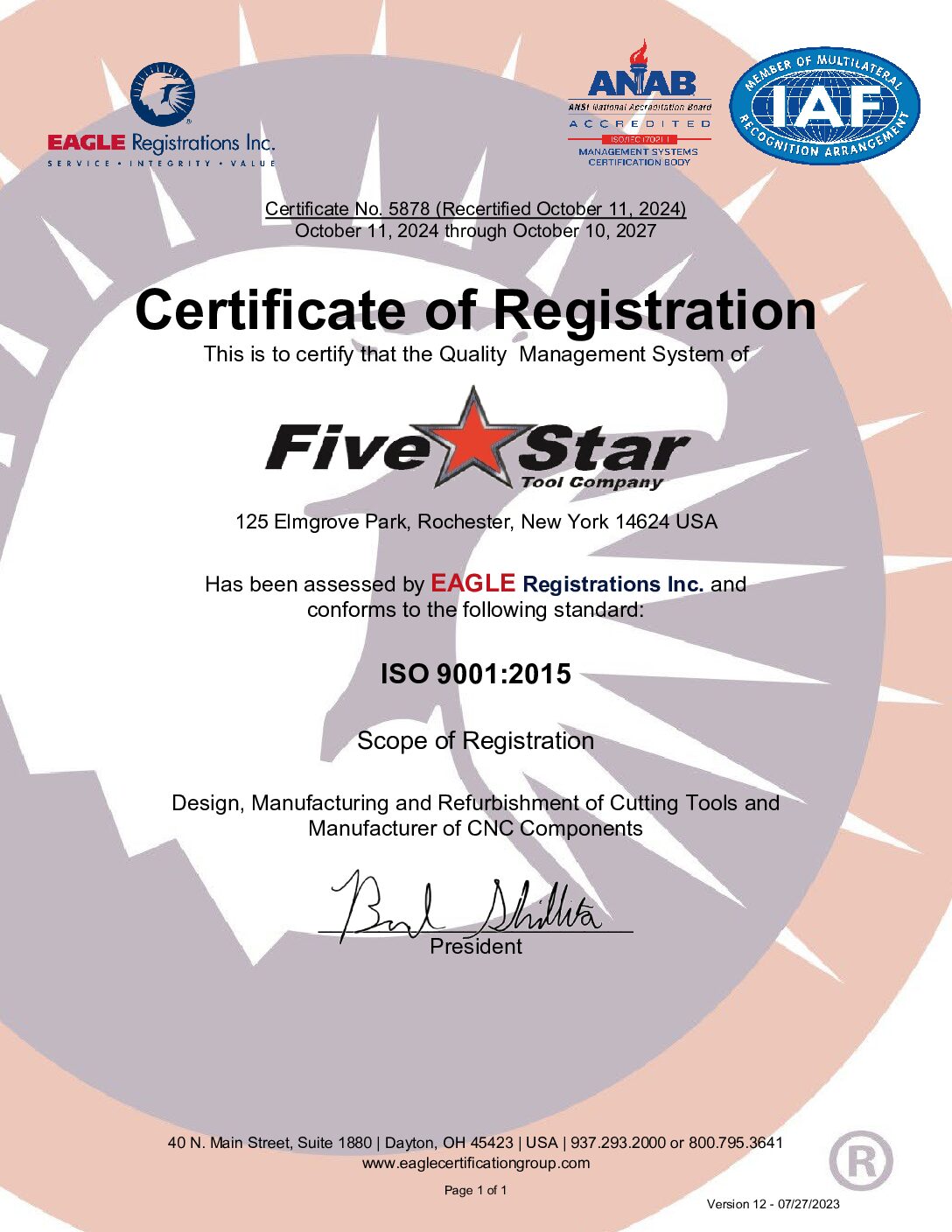 Five Star ISO9001